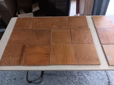 9 x 9 x 1/2 inch Used Oak Parquet ( 12 + 3 pieces! )  MCM Vintage Flooring