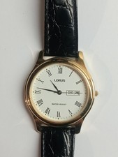 Mens Lorus Casual Everyday Watch VX33-X034 Working Battery In Used Condition