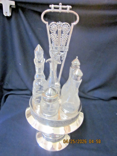 Antique cruet set - set, 5