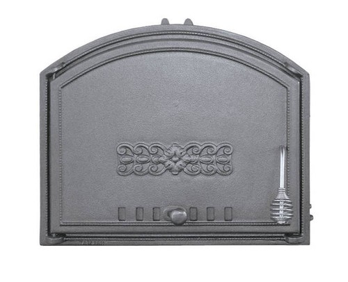 Cast iron pizza oven door - cast,