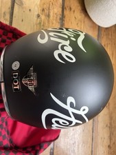 Extra Large Open Face Helmet – Black “Hellfire” Graphic – Good Condition