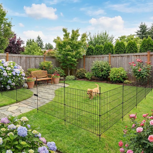 Metal garden fencing - 10,
