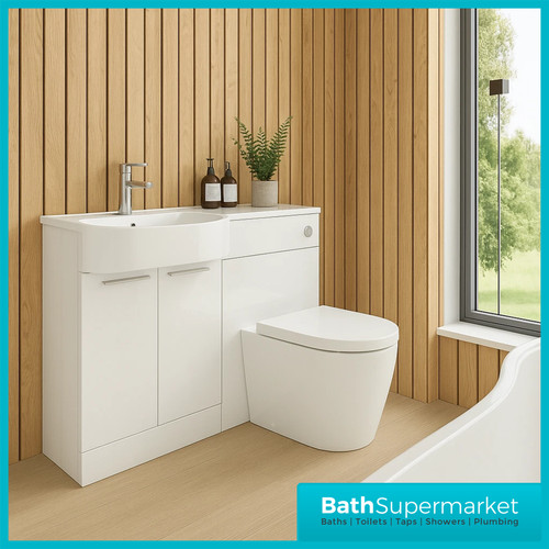 White bathroom vanity - white, unit