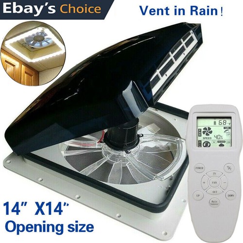 Remote control roof vent fan - roof,