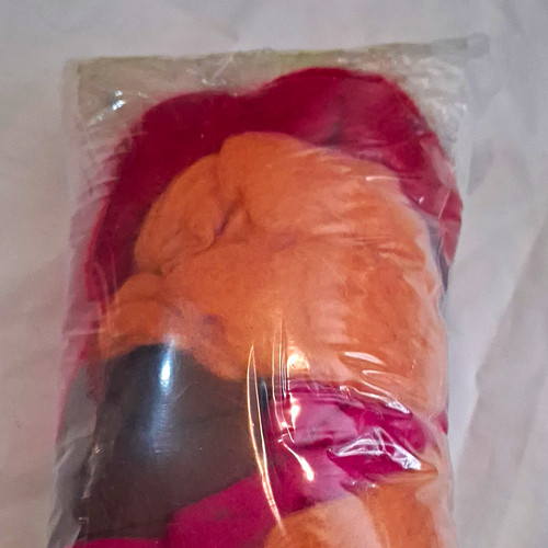 Multicoloured wool top - multicoloured, roving