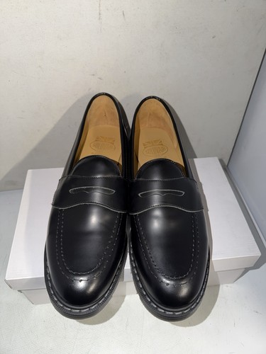Solovair black leather penny - solovair,