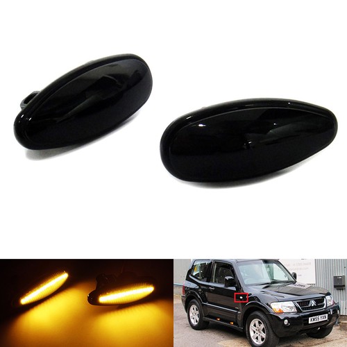 Black side indicator - black, led