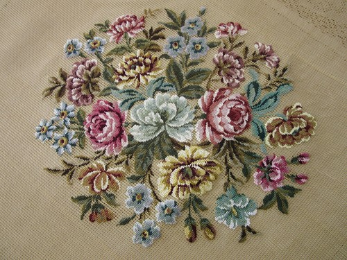 Vintage petit point tapestry - petit,