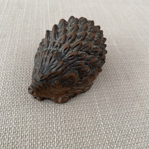 Hedgehog ornament mahogany - hedgehog,