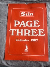 The Sun Page 3 Calendar 1987