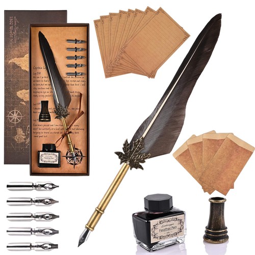 Goldge quill feather - quill, count