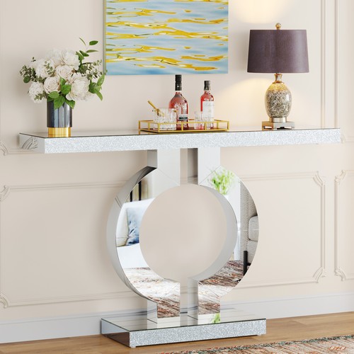 110cm mirrored console - console, table