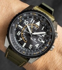 W4 - CITIZEN PROMASTER AIR 'NIGHTHAWK' ECO-DRIVE PILOT / AVIATOR STYLE WATCH