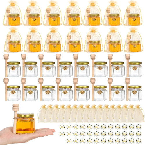 2oz mini honey - jars, with