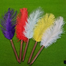 Ostrich Feather Wedding Guest Book Nikkah Quill Signing Ballpoint Writing Pen