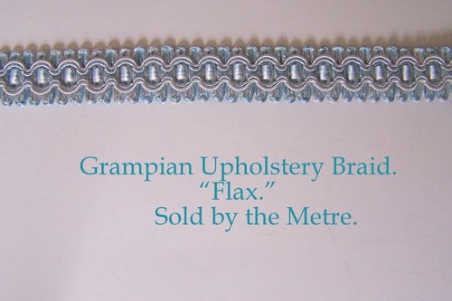 Light blue upholstery braid - blue,