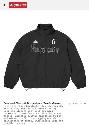 Supreme umbro rhinestone - x,