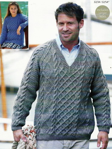 234 man ladies aran cable - #234,