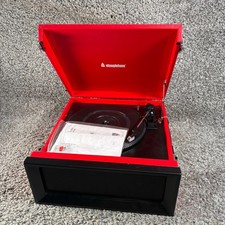 Steepletone SRP1R-15 70's Style Record Player Radio USB & SD Card Black No PSU