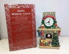 Vintage Avon Santa Musical Clock Christmas 
