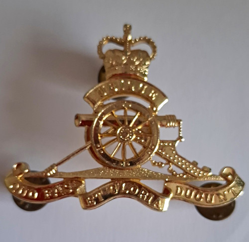 Royal artillery brass cap - artillery,