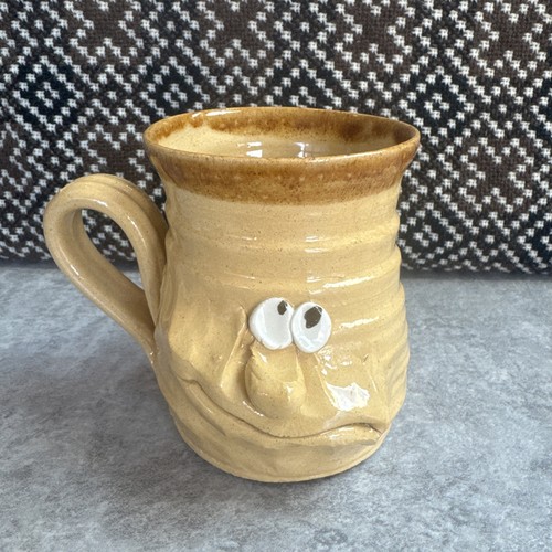 Pretty ugly pottery coffee mug - pretty,