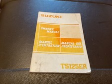 GENUINE SUZUKI TS125ER OWNERS MANUAL 