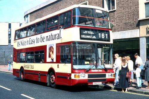 35mm slide kentish bus volvo - kentish,