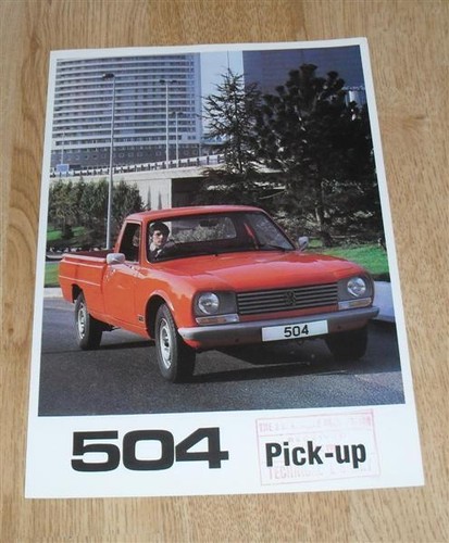 Peugeot 504 pick brochure - pick,