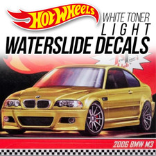1/64 Scale BMW E46 M3 Head Tail Light WaterSlide Decal for Hot