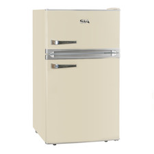 SIA RFM88C 88L Freestanding Under Counter Retro Fridge Freezer, Cream - GRADED