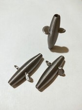 3 x Floating Devon Minnows Silver 1.96" ( 50mm )