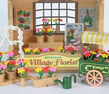 Sylvanian Florist Flower Shop & Cart Spares. Garden vintage Calico Critters