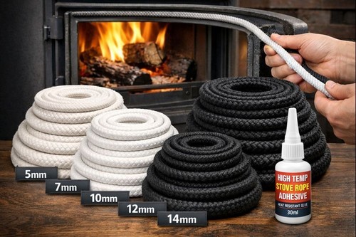 Stove rope door - door, log