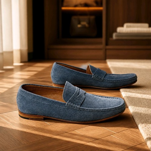 John lewis blue - blue, suede