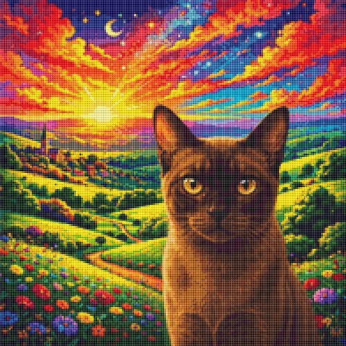 Burmese kitten cat summer - kitten,