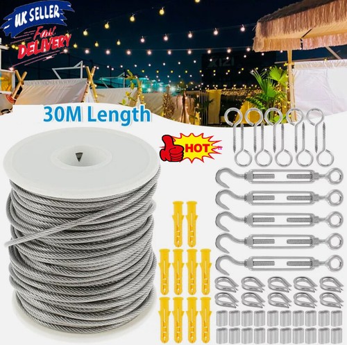 Garden wire rope kit - kit, 30m