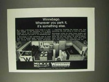 1969 Winnebago Motor Home Ad - Wherever You Park It