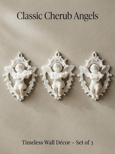 Ornate cherub angels musical - 3,