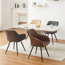 2PCS 360° Swivel Faux Leather