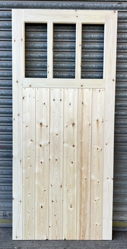 Wooden side garage door - wooden, heavy