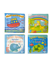 Waterproof Plastic Coated Soft Baby Bath Book Fun Educational Toy 6 Months+ XMAS