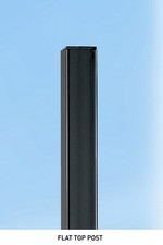 Metal POST Flat Top 70x70x1400mm Concrete-in Blank Galvanised gates BP70X1400ZP