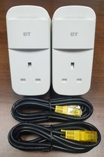 2 x BT Mini Connectors VERSION 2 1000Mb GIGABIT Powerline Adapters + 2 Ethernet!