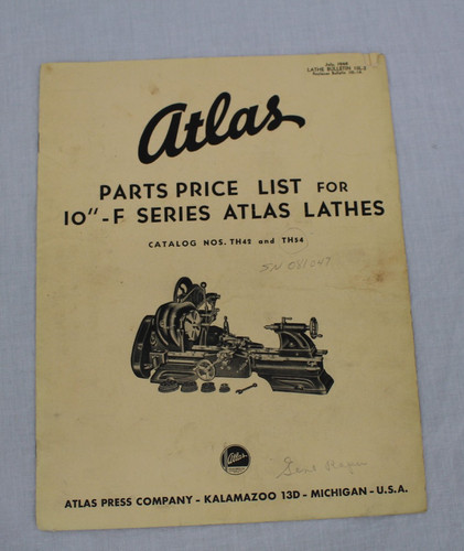 Vintage 1948 atlas f - 1948, 10"-f