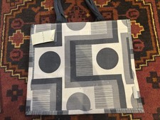 Orla Kiely Jute Shopping Bag Tesco grey shapes design BNWT limited edition