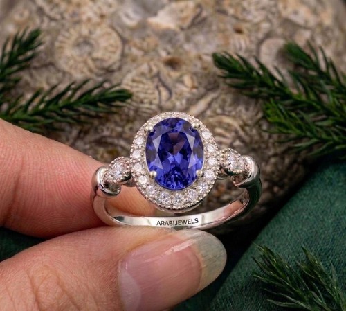 Vintage tanzanite ring 925 - ring,