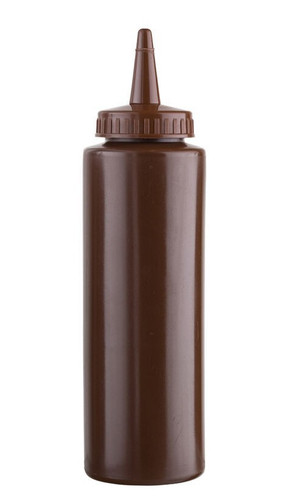 Brown sauce bottle squeeze - brown,