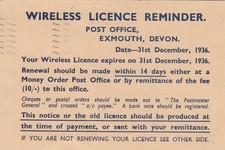 1936 GB Wireless Licence