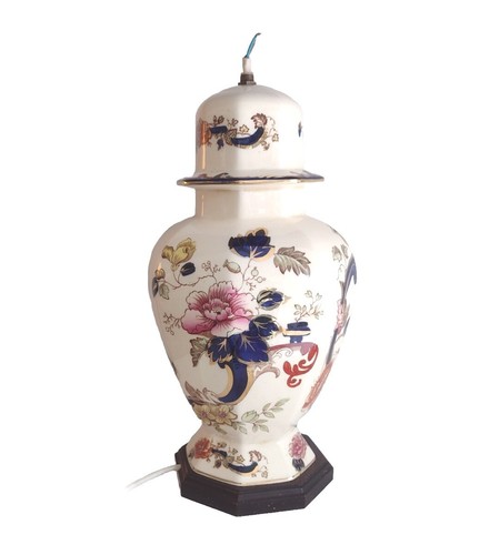 Large ceramic lamp base mason - base,